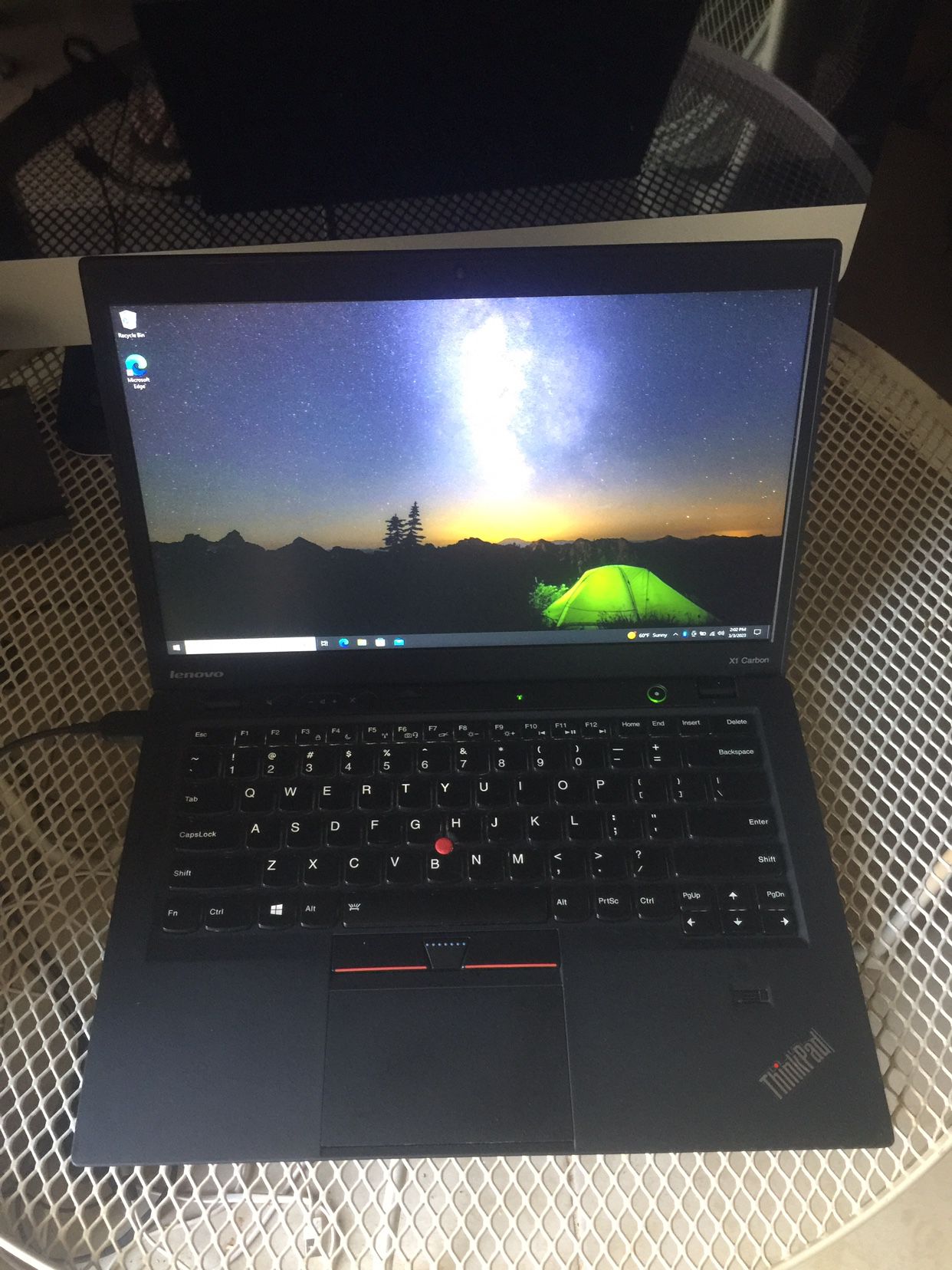Slim Laptop Lenovo X1 Carbon i7 Processor 180gb Hardrive 8gb Ram Come With Charger Window 10 Light up Keyboard 