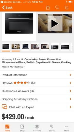Samsung Smart oven , Microwave air fryer all in one
