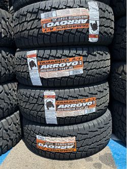 265/60/18 vendo set de llantas nueva con 50,000 millas de garantía