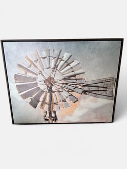 Rustic Elvi Windmill Wall Art