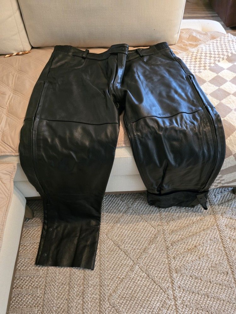 Leather Riding Overpaints Chaps Harley