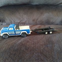 Vintage Tonka Truck Toy With Trailer