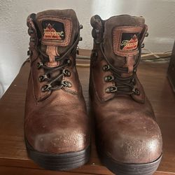 THOROGOOD BOOTS Composite Toe   Z-TRAC Mens Size 9.5 Brown WATERPROOF (contact info removed)