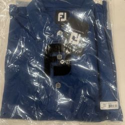 Golf FootJoy Blue&Black Shirt (Large)