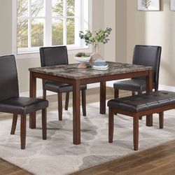 NEW Espresso 5pc Dining Set