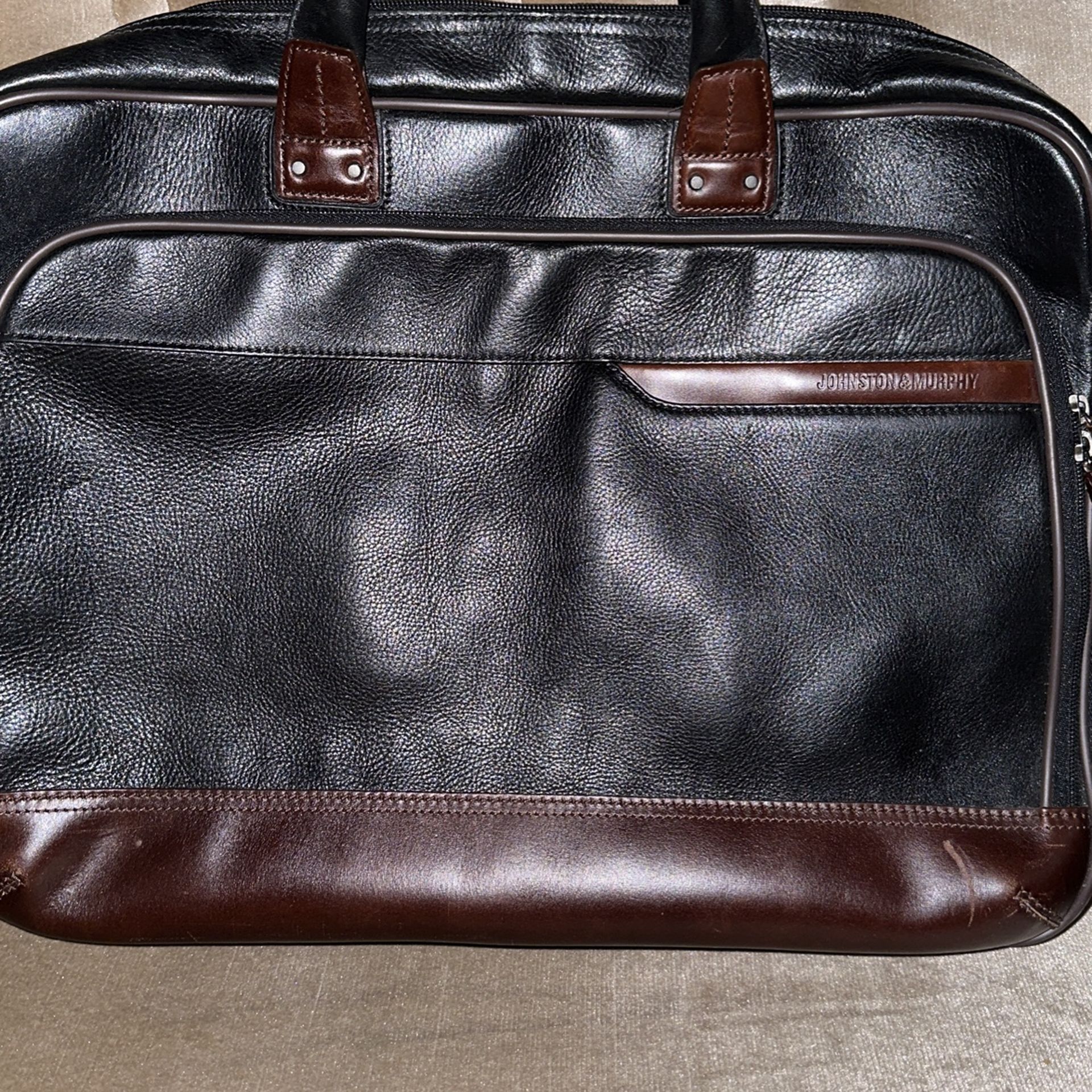 Johnston & Murphy Leather Briefcase