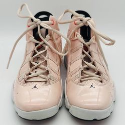 Nike Air Jordan 6 Rings Pink Atmosphere Sneakers Size 3Y