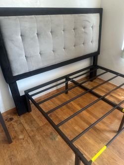 Bed frame and headboard