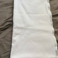 1yd x 46” width new white flannel 