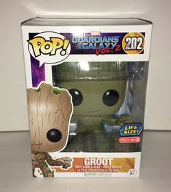 MARVEL GUARDIANS OF THE GALAXY LIFE SIZE GROOT FUNKO POP VINYL EXCLUSIVE  RARE