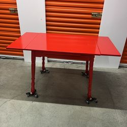 Old table with extensions