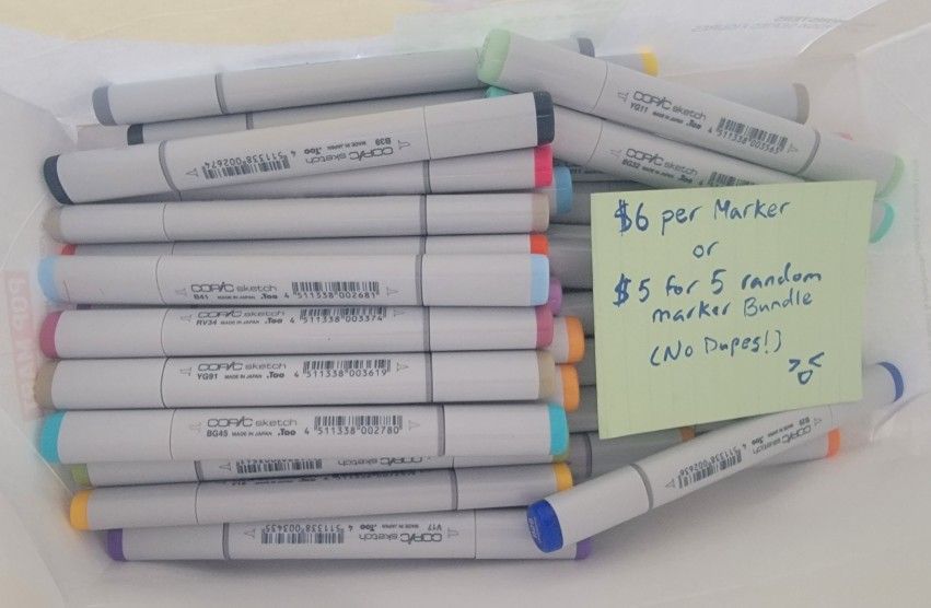 Copic Sketch Markers ($6 per Marker)
