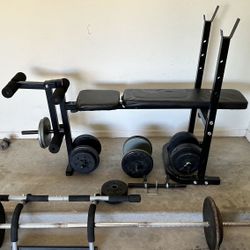 weights and bench