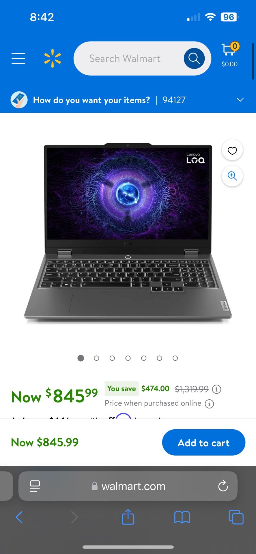 Lenovo Legion LOQ 15.6” Nvidia RTX 4050
