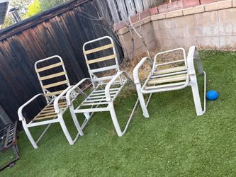 Backyard chairs