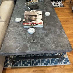 Real Stone Table And Side Table