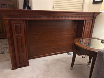 Top Half of Wood Entertainment Unit