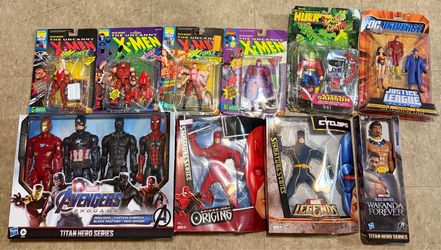 Marvel dc X-men vintage comic action figures toy lot figure bundle toys