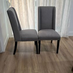 Modway Baron Fabric Upholstered Dining Chairs (Set of 2) 
