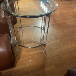 3piece Glass End Table Set 
