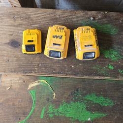 Dewalt Batteries W/ Charging Bank