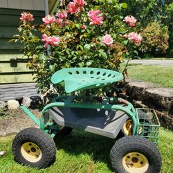 Rolling Garden Cart With Turnbar