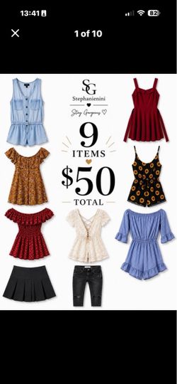 Women's Clothing Bundle – 9 Pieces
