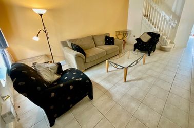 SET OF SOFÁ, ARMCHAIRS AND TABLES