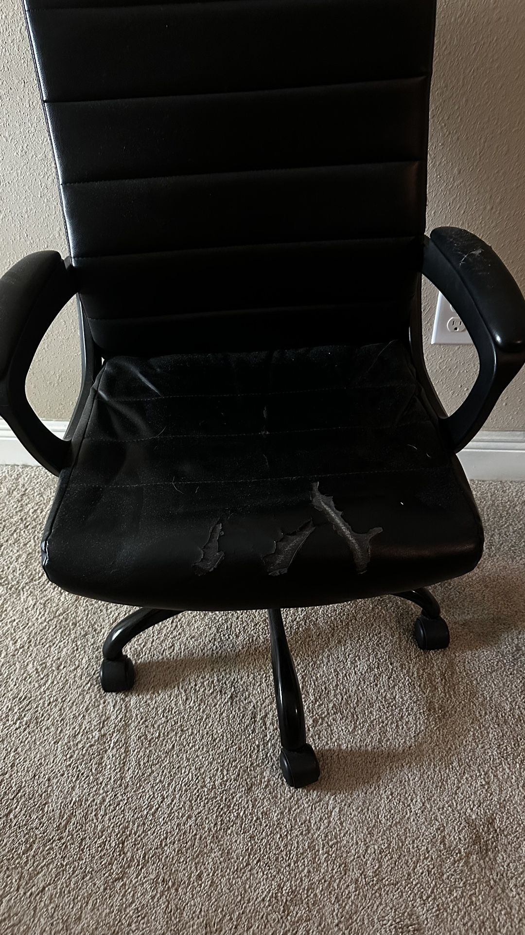 Black Leather Office Chair 
