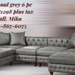 Sectional Grey .. Only By Orders .. $1298 .. Call .. Mika  ..(contact info removed) 