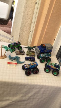 Collectible monster trucks and others