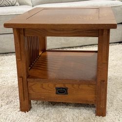 Solid Oak Side Table
