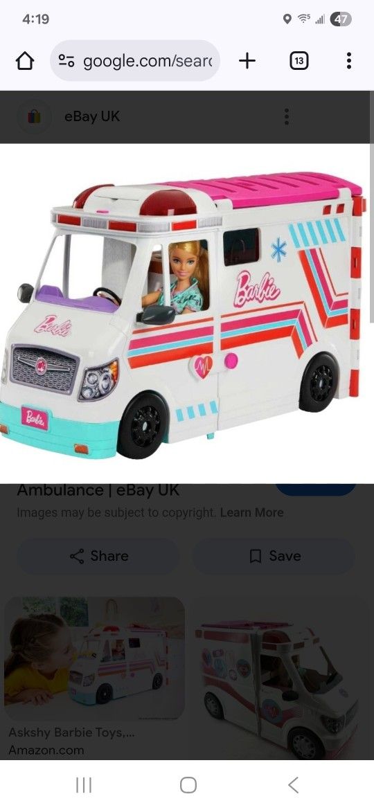 Barbie Ambulance Care Clinic Set