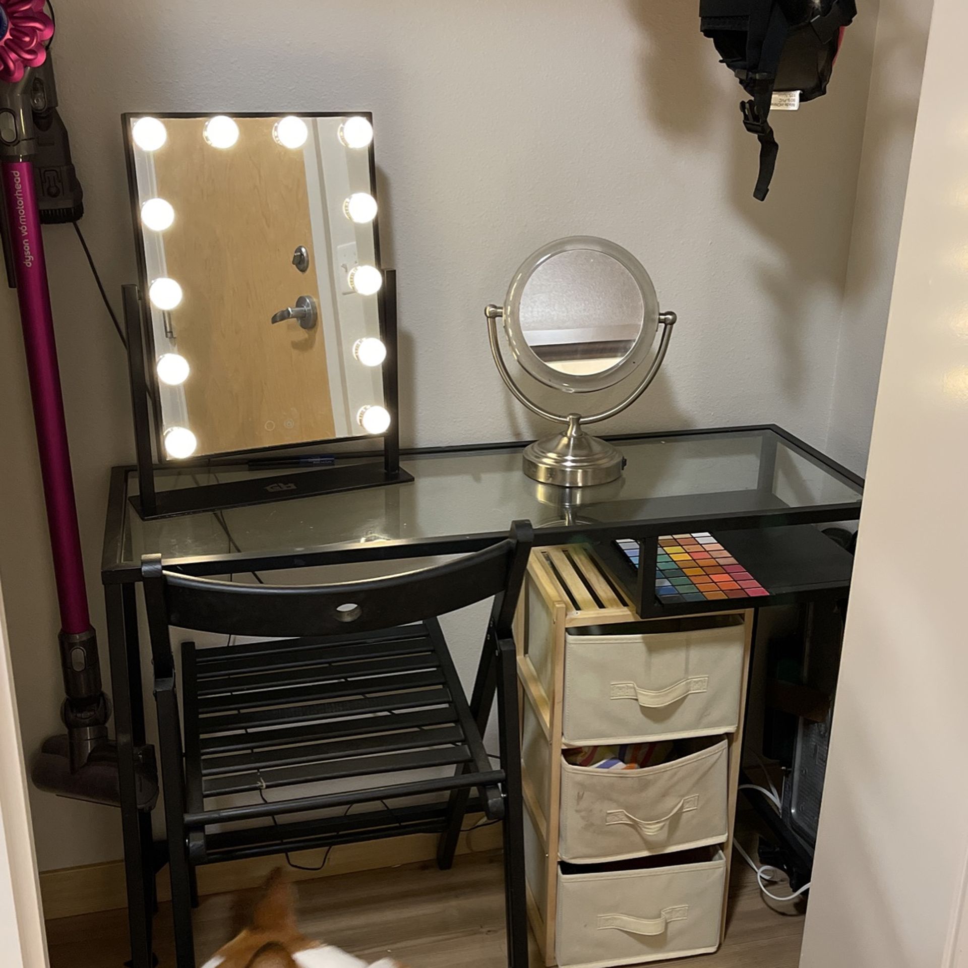 Makeup Vanity/Desk + Chair