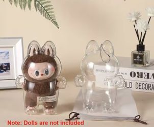 For Labubu Transparent Protective Cover Case