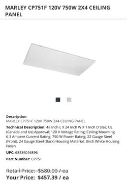 Infrared Ceiling Tiles 