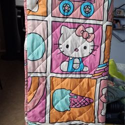 Hello Kitty Double Sided Twin Quilted Blanket