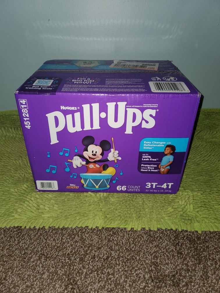 Huggies Pullups 66 Training Pants 3T4T 