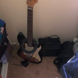 Squire Guitar Rogue Amp And Cable 