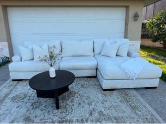 Free Delivery - Beige Sectional Sofa/Couch