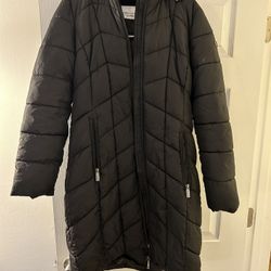 Calvin Klein Sonoma Aura black long puffer coat - size small