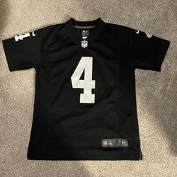 Derek Carr, Raiders Jersey Youth, Medium