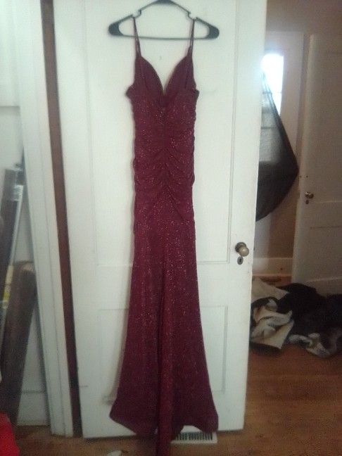 Red Sparkly Prom Dress