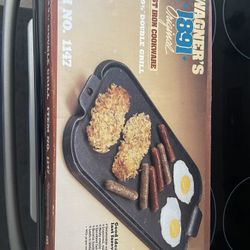 Brand New In The Box Wagner‘S 1891 Cast-Iron Double Grill 17“ X 9 3/8“