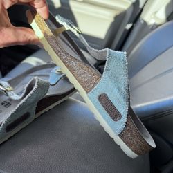 Brand new teal Birkenstocks Size 10