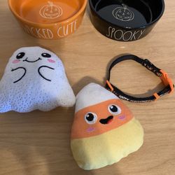 Halloween Pet Bowl Set
