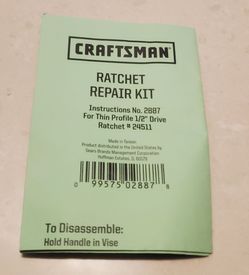 1/2" Drive Cratsman Ratchet  Repair Kit