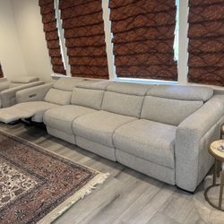 Living Space  4 recliners Sofa 