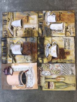 Tile Coffee Wall Decor $20