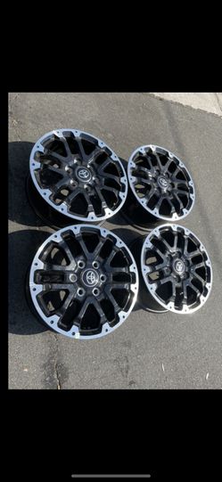4 — 18x7 6x5.5 6x139.7 Stock TRD Tacoma 4runner Tundra Yukon Tahoe Wheels Rims!!!